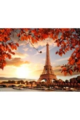 Harikabirev Hari?kabi?rev|kirmizi-sari Eiffel Tablosu 1 Tablosu|tekli? Çerçevesi?z Yatay Kanvas Tablo thumbnail 3