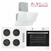Alveus Beyaz Cam Ankastre Set - 1
