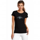 Metallica Snake Metal Rock Music Baskılı Siyah Kadın Örme Tshirt - 1