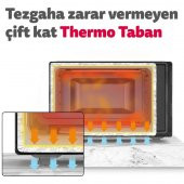 Simfer 4502 45 Litre Turbo Midi Fırın - Beyaz - 5