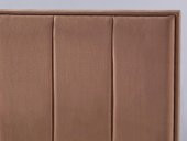 Niron Comfort Başlık 180 cm Çift Kişilik Yatak Başlığı Sütlü Kahve Kumaş Başlık thumbnail 3