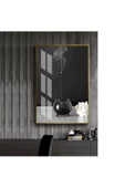 Harikabirev HARİKABİREV|SİYAH-BEYAZ MUM KOMBİNİ PARÇAVASI 3 |ÇERÇEVELİ TEMPERLİ CAM TABLO TEKLİ DİKEY thumbnail 1