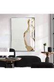Harikabirev HARİKABİREV|GRİ-BRONZ-SİYAH SOYUT MODEL 1|ÇERÇEVELİ TEMPERLİ CAM TABLO TEKLİ DİKEY thumbnail 1