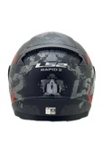 LS2 RAPID 2 CIRCLE  FULLFACE MOTOSİKLET KASKI GRİ CAMLI - 2