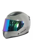 LS2 Rapid 2 Nardo Gri Fullface Motosiklet Kaskı Gökkuşağı Camlı thumbnail 3