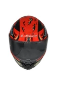LS2 Rapıd 2 Spox  Full Face Motosiklet Kaskı  Kırmızı-gri - 4