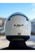 LS2 Rapid 2 Beyaz Kask Siyah Vizörlü - 5