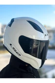 LS2 Rapid 2 Beyaz Kask Siyah Vizörlü - 2