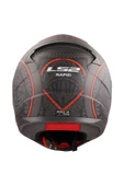 LS2 Rapıd Takaroa Mat Siyah-kırmızı Kask - 5
