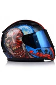 LS2 Rapıd 2 Zombıe Fullface Motosiklet Kaskı Mavi Camlı - 2