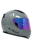 LS2 Rapid 2 Nardo Gri Fullface Motosiklet Kaskı Gökkuşağı Camlı thumbnail 2