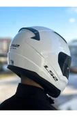 LS2 Rapid 2 Beyaz Kask Siyah Vizörlü - 7