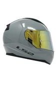 LS2 Rapıd 2 Nardo Gri Fullface Motosiklet Kaskı Gold Camlı thumbnail 2