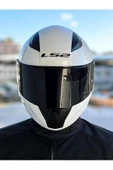 LS2 Rapid 2 Beyaz Kask Siyah Vizörlü - 4