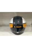 LS2 KASK LS2 AIRFLOW 2 COVER SİYAH-BEYAZ-GOLD PARLAK - 3