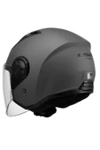 LS2 AIRFLOW 2 MAT TITANIUM AÇIK MOTOSİKLET KASKI - 3