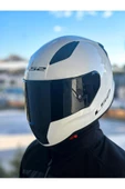 LS2 Rapid 2 Beyaz Kask Siyah Vizörlü - 3