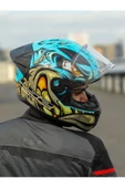 LS2 RAPID 2 RACE NEO MAVİ-MOR KASK - 1