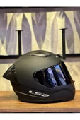 LS2 RAPID 2 MAT SİYAH KASK Full paket Yarış Spoiler ve Siyah Vizör ECE 22.06 sertifikalı - 1