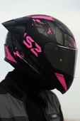 LS2 Rapıd 2 Race Palımnesıs Mat Siyah-Pembe Kask 2 - 4