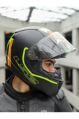 LS2 RAPID 2 EXTRA MAT NEON SARI-NAVY MAVİ KASK - 2