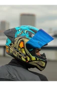 LS2 RAPID 2 RACE NEO MAVİ-MOR KASK - 8