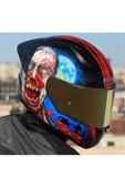 LS2 Rapıd 2 Race Zombıe Fullface Motosiklet Kaskı Gold Camlı - 2