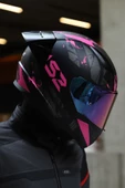 LS2 Rapıd 2 Race Palımnesıs Mat Siyah-pembe Kask - 1