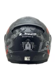 LS2 Rapıd 2 Cırcle Mat Siyah-kırmızı Kask Siyah Cam-şeffaf Cam Hediye - 5