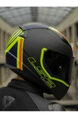 LS2 RAPID 2 EXTRA MAT NEON SARI-NAVY MAVİ KASK - 4