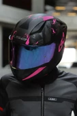 LS2 Rapıd 2 Race Palımnesıs Mat Siyah-pembe Kask - 2