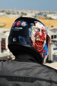 LS2 RAPID 2 ZOMBIE SİYAH-KIRMIZI KASK - 6