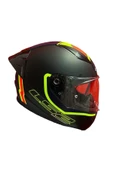 LS2 RAPID 2 RACE EXTRA MAT NEON SARI-NAVY MAVİ KASK+SPOİLER - 3