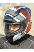 LS2 RAPID 2 RACE EXTRA BEYAZ-KIRMIZI KASK - 5