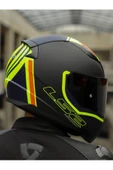LS2 RAPID 2 EXTRA MAT NEON SARI-NAVY MAVİ KASK - 5