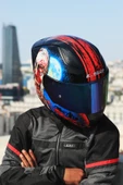 LS2 RAPID 2 RACE ZOMBIE SİYAH-KIRMIZI KASK - 4