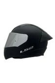 LS2 Rapıd 2 Race Mat Siyah Kapalı Motosiklet Kaskı Gri Camlı - 2