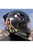 LS2 RAPID 2 RACE SPOX GRİ-KIRMIZI KAPALI MOTOSİKLET KASKI - 4