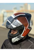 LS2 RAPID 2 RACE EXTRA BEYAZ-KIRMIZI KASK - 2