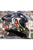 LS2 RAPID 2 RACE SPOX GRİ-KIRMIZI KAPALI MOTOSİKLET KASKI - 5