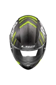 LS2 Rapıd 2 Raven Mat Siyah-gri-neon Sarı Kask - 3