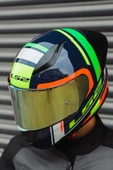 LS2 RAPID RACE CHOS MAVİ NEON TURUNCU KASK - 3