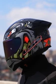 LS2 RAPID 2 RACE SPOX GRİ-KIRMIZI KASK - 2