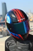 LS2 RAPID 2 ZOMBIE SİYAH-KIRMIZI KASK - 2