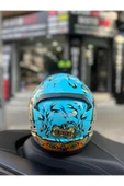 LS2 Rapid 2 Neo Mavi-Mor Full Face Motosiklet Kask - 4