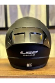 LS2 RAPID 2 MAT SİYAH KASK Full paket Yarış Spoiler ve Siyah Vizör ECE 22.06 sertifikalı thumbnail 7