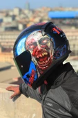 LS2 RAPID 2 ZOMBIE SİYAH-KIRMIZI KASK - 4