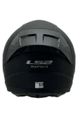 LS2 Rapıd 2 Race Mat Siyah Kapalı Motosiklet Kaskı Gri Camlı - 4