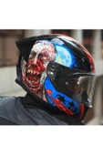 LS2 Rapıd 2 Race Zombıe Fullface Motosiklet Kaskı Şeffaf Camlı thumbnail 1