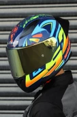 LS2 RAPİD RACE TAGLINE MAVİ-NEON SARI - 4